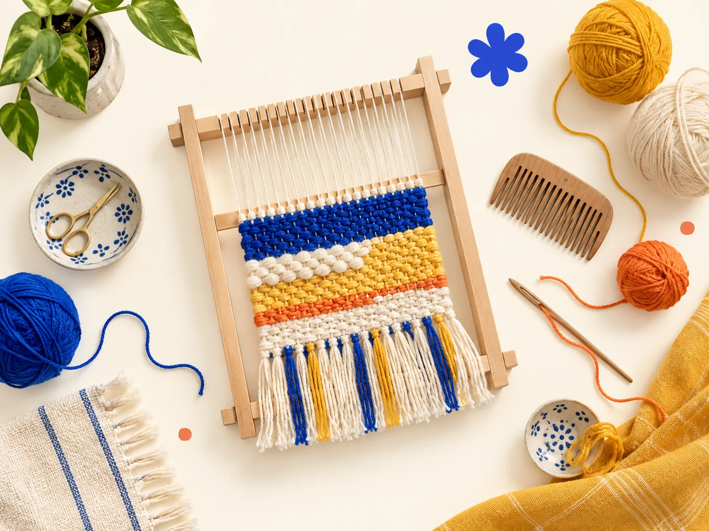 AI-generated inspiration for a weaving workshop at Gubbi Art Club, Bengaluru